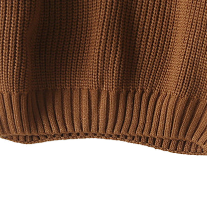 Forest-themed boys' half-high collar pure cotton hoodie sweater as a base layer