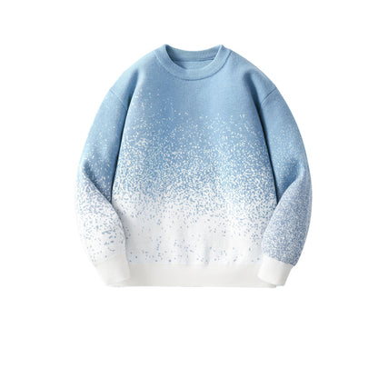 Children's Thermal Knit Sweater, Gradient Color Boys' Sweater