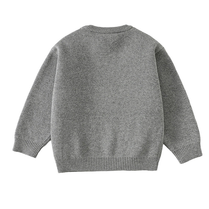 Cute knitted sweater for baby boys with stylish design and warm, cozy fabric