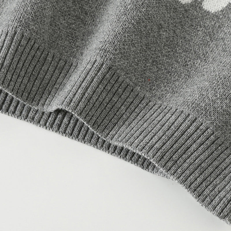 Cute knitted sweater for baby boys with stylish design and warm, cozy fabric
