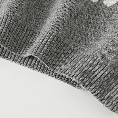 Cute knitted sweater for baby boys with stylish design and warm, cozy fabric