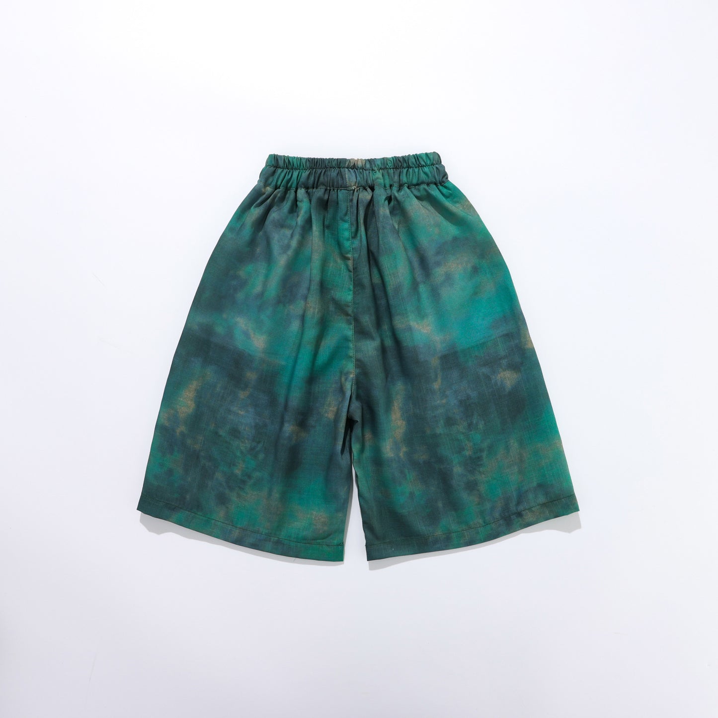New summer thin and cool five-point pants for big boys, children's fashionable tie-dye camouflage cargo shorts
