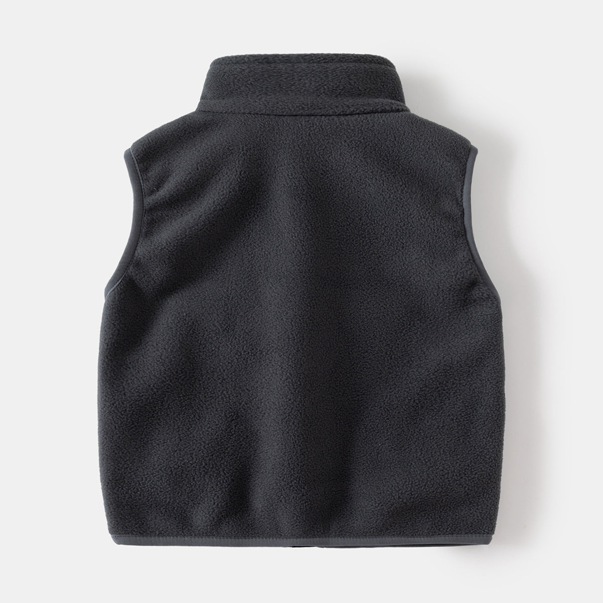 New autumn and winter children's stand-up collar vest, fleece waistcoat for boys and girls