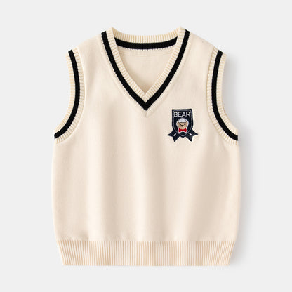 New autumn boys' vest, children's waistcoat for spring and autumn
