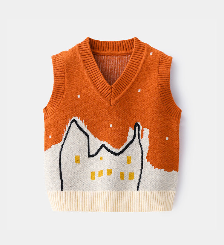 Spring and autumn vest for boys