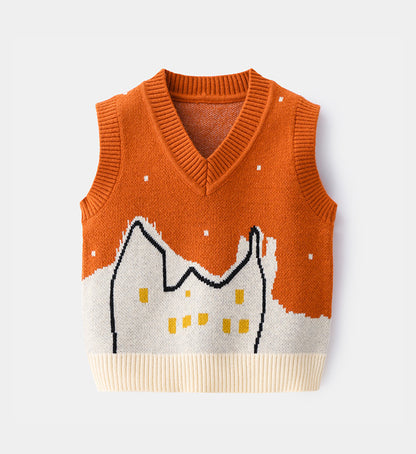 Spring and autumn vest for boys