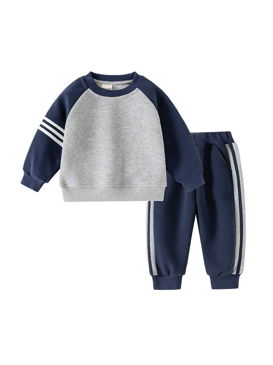 Boys' Autumn Sweatshirt Set, Spring and Autumn Style, Children's Clothing, Tops for Medium and Large Children, Autumn Trend